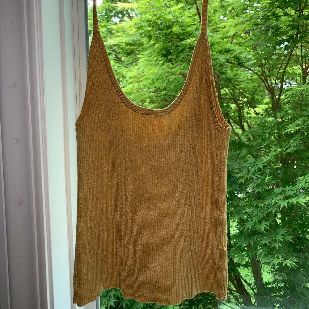 Yellow Brandy Melville tank top